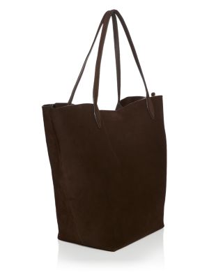 The Oversized Shopper Tote in Suede 