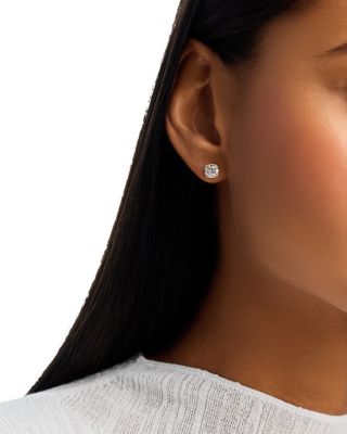  Certified Diamond Stud Earrings in 14K Gold, 2.0 tcw