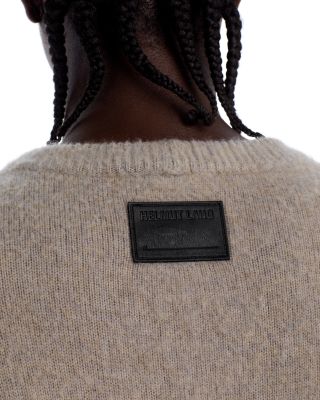 Brushed Wool Cashmere Crewneck Sweater