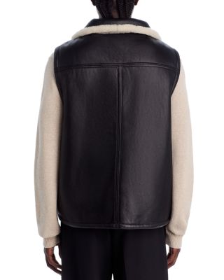 Relaxed Fit Shearling Vest