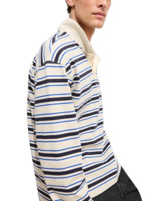 Cotton Striped Rugby Shirt