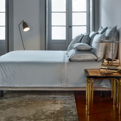 Luíz Embroidered Sateen Standard Sham, Pair