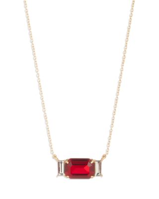 Stone Pendant Necklace, 16"-19" 