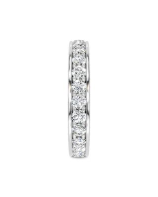 Diamond Three Side Eternity Band in 14K White Gold, 2.0 tcw