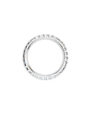 Diamond Double Row Eternity Band in 14K White Gold, 2.0 tcw