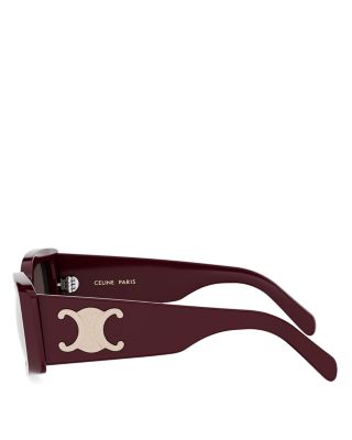 Maxi Triomphe Rectangle Sunglasses, 53mm