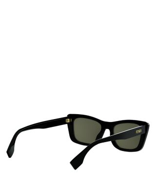 Lettering Geometric Sunglasses, 53mm