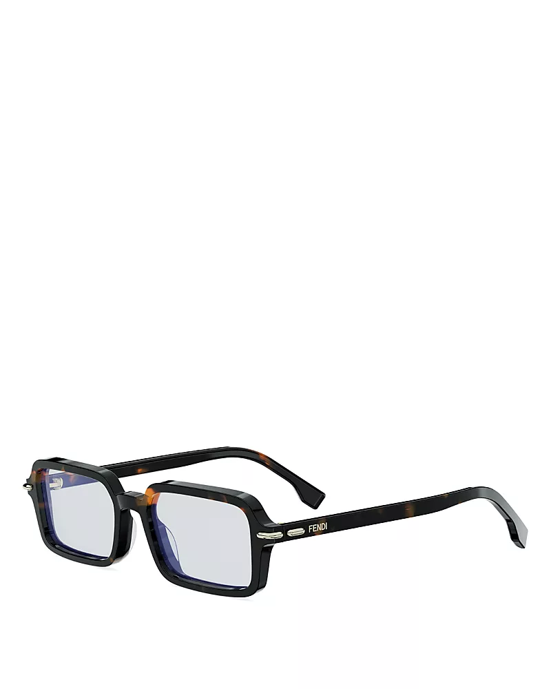 Fendi Selleria Rectangular Sunglasses, 51mm