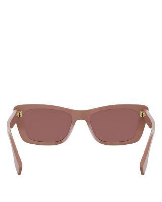 Lettering Geometric Sunglasses, 53mm