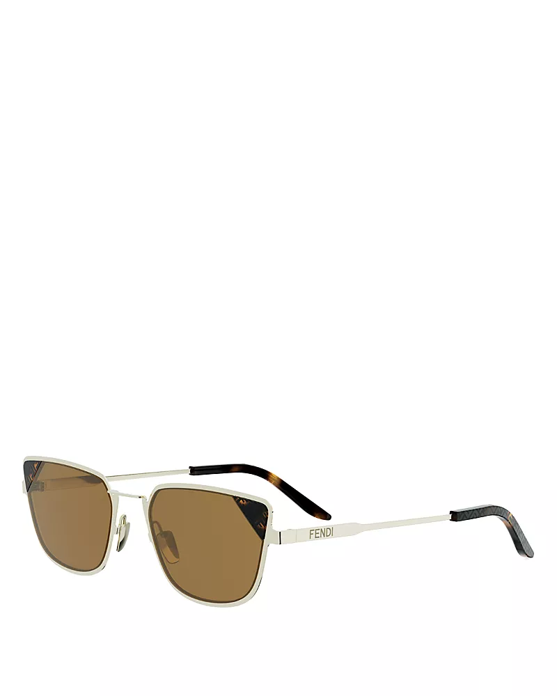 Fendi Signature Cat Eye Sunglasses, 54mm