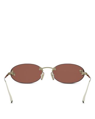 First Crystal Oval Sunglasses, 54mm