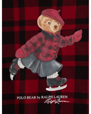 Girls&#39; Plaid Polo Bear Fleece Sweatshirt - Big Kid