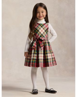 Ralph Lauren - Girls' Plaid Taffeta Dress - Big Kid, Little Kid