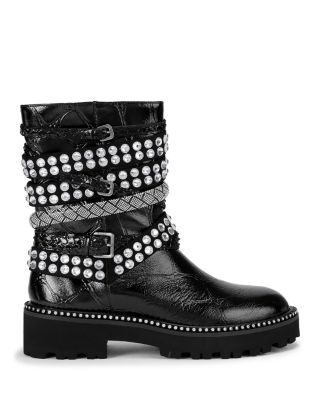 Women's Strappy Studded Boots