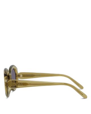 Slim Geometric Sunglasses, 54mm