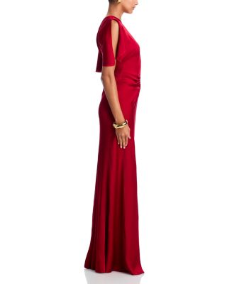 Gathered Floor Length Gown