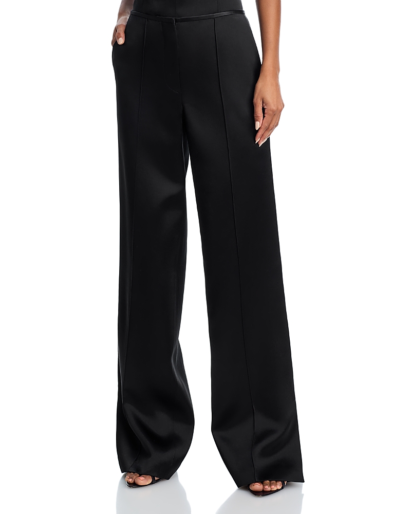 Helmut Lang Minimal Satin Pants In Black