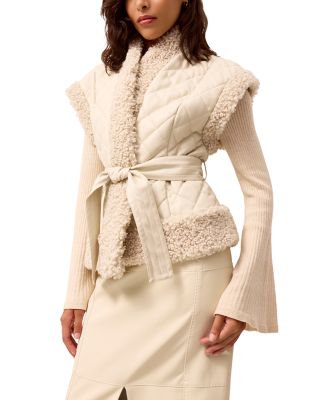 Beatrice Fleece Trim Vest
