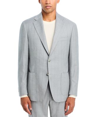 Tonal Stripe Slim Fit Suit Jacket