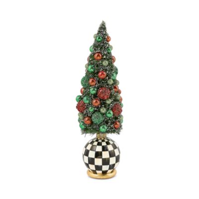 Check It Out Illuminated Medium Bottle Brush Tabletop Tree