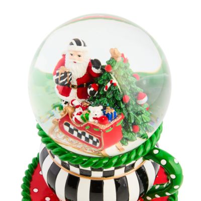 Check It Out Teacup Snow Globe