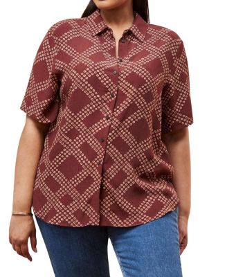 Geo Print Short Sleeve Shirt