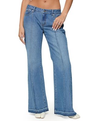 Nerissa Low Rise Flared Medium Rinse Wash Jeans
