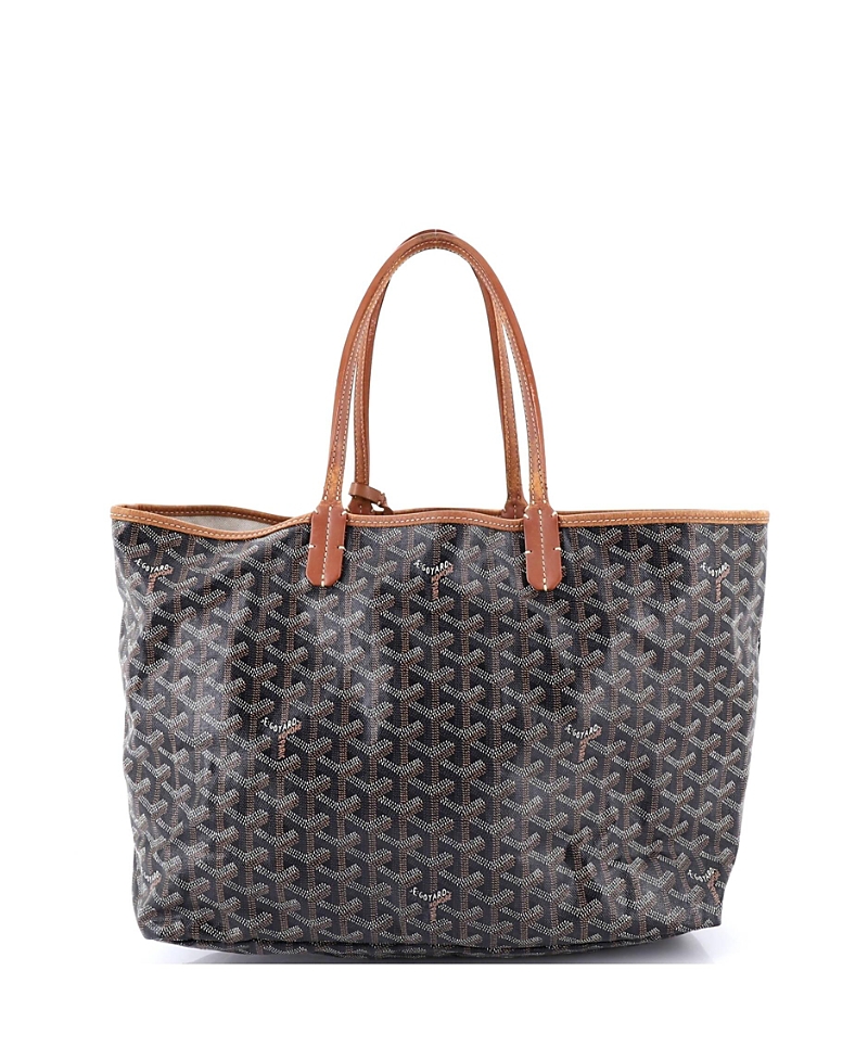 Pre-owned Pre-owned Goyard Goyard Pm Saint Louis Tote Coated Canvas In Black