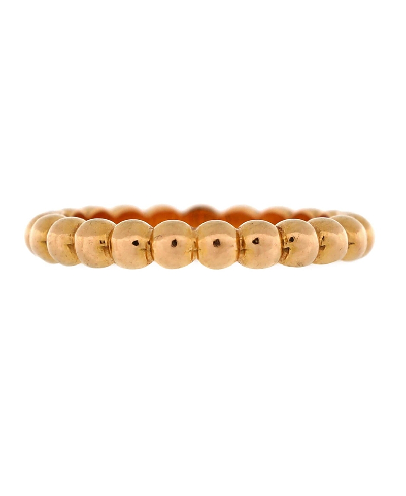 Pre-owned Pre-owned Van Cleef & Arpels Van Cleef & Arpels Small Perlee Ring 18k Rose Gold In Pink
