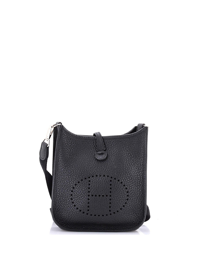 Pre-owned Pre-owned Hermes Hermes Tpm Evelyne Bag Gen Iii Clemence In Black