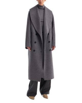 Wool Cashmere Signature Scarf Coat