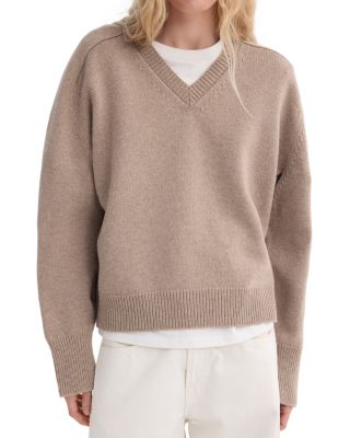 Wool Cashmere Sleeve Wrap Sweater