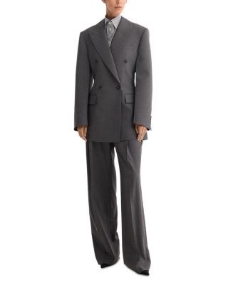 Wool Blend Hourglass Blazer