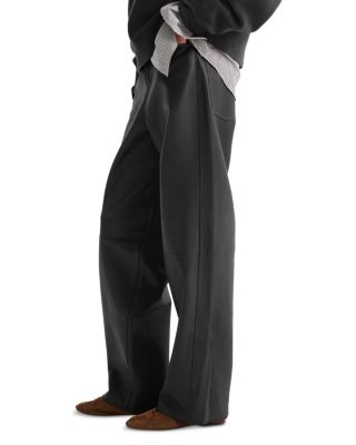 Leather Barrel Pants