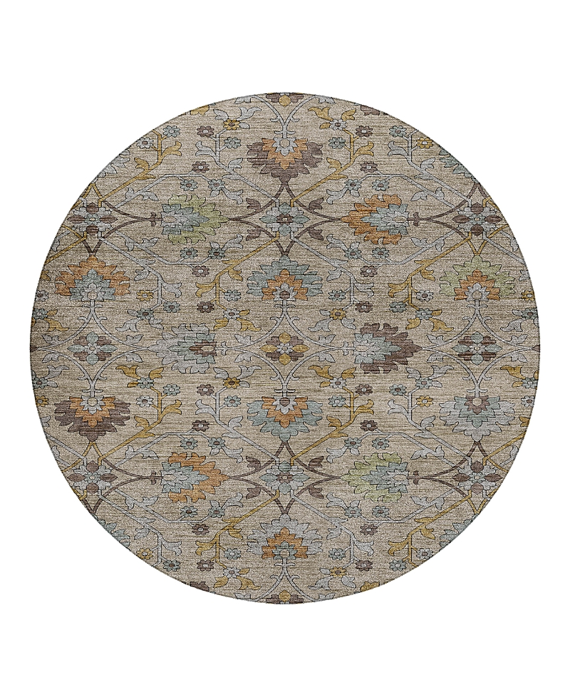 Dalyn Rug Company Silk Road Sr1 Round Area Rug, 8'0x8'0 In Brown