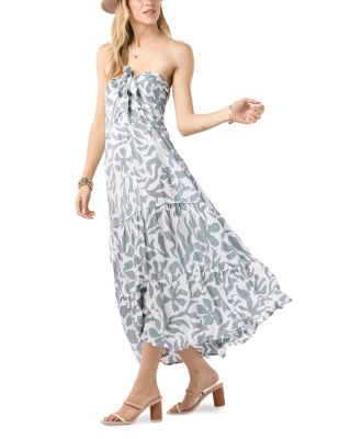 Lei Strapless Tiered Dress