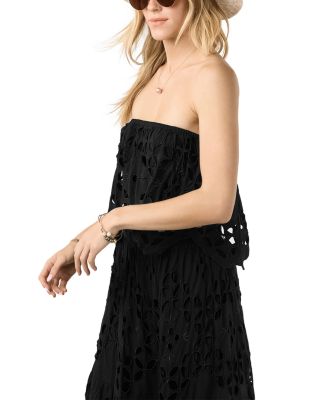 Bora Bora Eyelet Embroidered Strapless Top