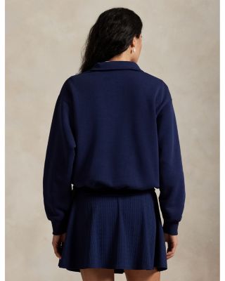 Polo Bear Fleece Long Sleeve Polo Shirt