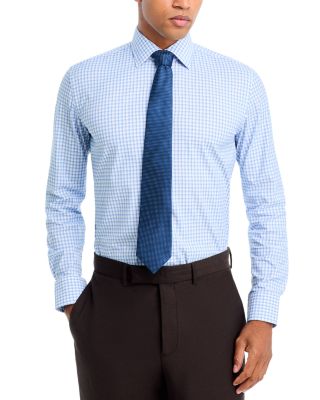 Performance Stretch Check Slim Fit Dress Shirt