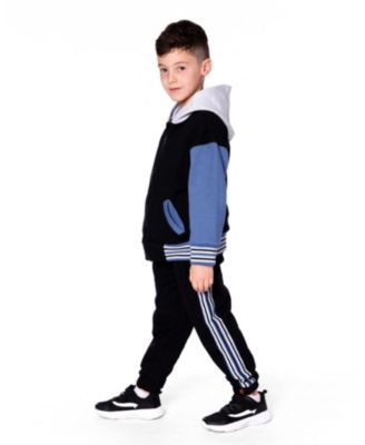 Boys' Fleece Sweatpants with Side Stripes - Little Kid
