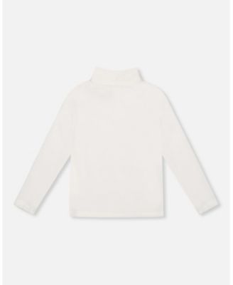  Girls' Super Soft Ribbed Mock Neck Top - Little Kid