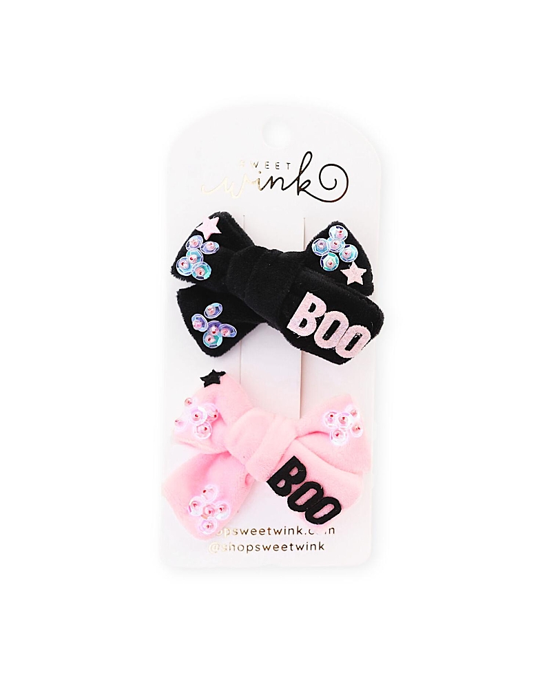 Sweet Wink Girls' Boo Bows Halloween Clip Set