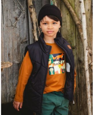 Boys' Quilted Mid-Season Sleeveless Vest - Little Kid, Big Kid