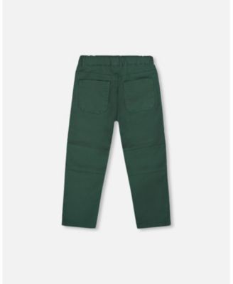 Boys' Twill Jogger Pants with Patch Pockets - Baby
