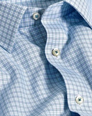 Trim Fit Printed Twill Dress Shirt