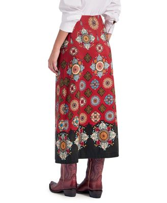 La Doublej A-Long Skirt Nucleus Placee Rust