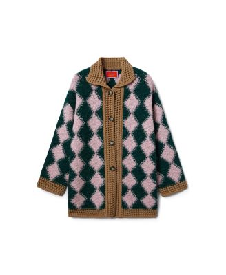 La Doublej Crochet Bowling Cardigan Multicolor