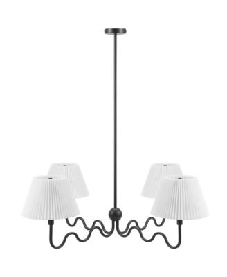 Wave Squiggle 4-Arm Pendant Light