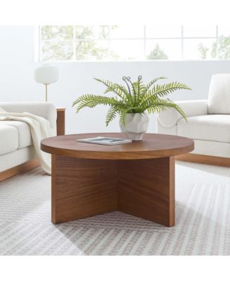 Silas Round Wood Coffee Table