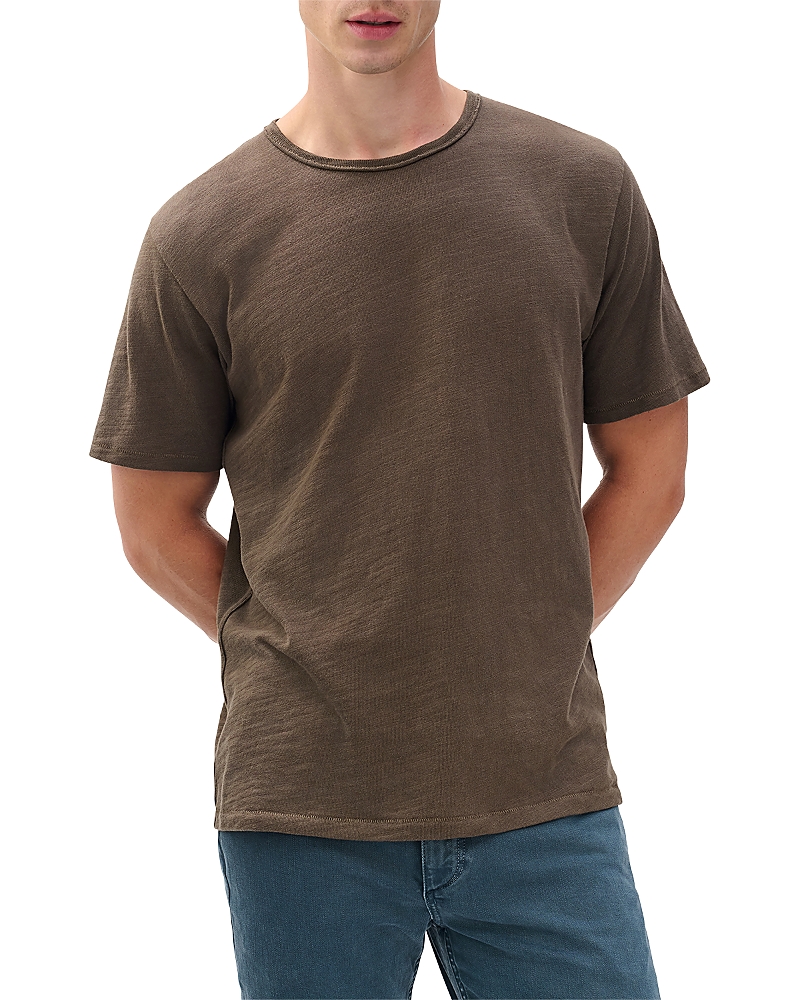 Rag & Bone Classic Flame Slub Cotton T-shirt In Brown